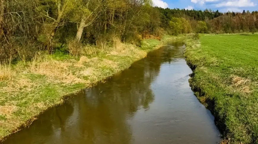 rzeka Guber na Mazurach.