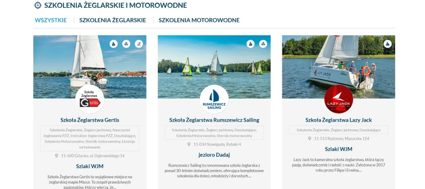 Dołącz do zakładki „Szkolenia żeglarskie” na Mazury24.eu – pokaż swoją szkołę w sezonie 2025!