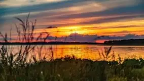 Zachód nad jeziorem Kisajno, sierpień 2021 r. - zdjęcie 2