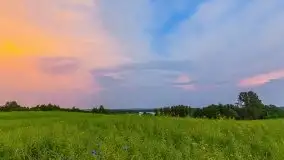 Zachód słońca w okolicach wsi Ublik - zdjęcie 5