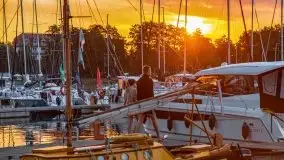 Wschód słońca w Stanicy Wodnej Stranda, sierpień 2021 r. - zdjęcie 5