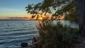 Zachód słońca nad jeziorem Dargin, wrzesień 2021 - zdjęcie 2