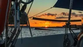 Zachód słońca nad jeziorem Dargin, wrzesień 2021 - zdjęcie 25