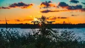 Zachód słońca nad jeziorem Kirsajty, wrzesień 2021 r. - zdjęcie 9