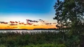 Zachód słońca nad jeziorem Kirsajty, wrzesień 2021 r. - zdjęcie 8