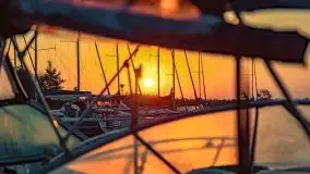 Wrześniowy wschód słońca w Wilkasach - porty AZS i PTTK Wilkasy - zdjęcie 2