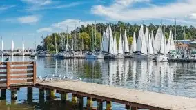 Suszenie żagli nad jeziorem Niegocin, Wilkasy - zdjęcie 31