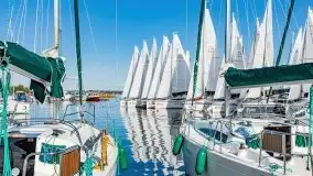 Suszenie żagli nad jeziorem Niegocin, Wilkasy - zdjęcie 29