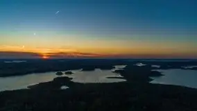 Wrześniowy zachód nad jeziorem Kisajno, widziany ze Strandy - zdjęcie 2