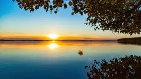 Zachód słońca nad jeziorem Dobskim, wrzesień 2021 - zdjęcie 21