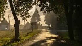 Zachód słońca nad jeziorem Dobskim, wrzesień 2021 r. - zdjęcie 2