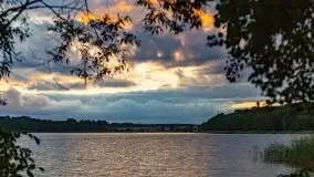 Zachód słońca nad jeziorem Dobskim, wrzesień 2021 r. - zdjęcie 33