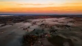 Październikowy wschód słońca, mgły i szron - zdjęcie 80