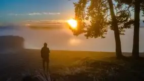 Październikowy wschód słońca, mgły i szron - zdjęcie 26