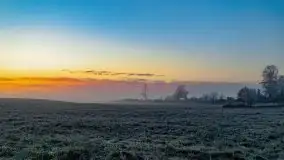 Październikowy wschód słońca, mgły i szron - zdjęcie 77