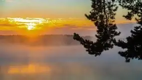 Październikowy wschód słońca, mgły i szron - zdjęcie 84