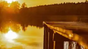 Zachód słońca nad jeziorem Krzywa Kuta - zdjęcie 24