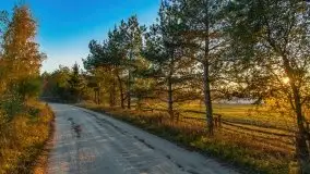 Zachód słońca nad jeziorem Kruklin, październik 2021 - zdjęcie 2