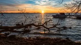 Zachód słońca nad jeziorem Dargin, październik 2021 - zdjęcie 35