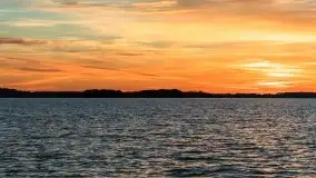 Zachód słońca nad jeziorem Dargin, październik 2021 - zdjęcie 4