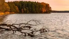 Zachód słońca nad jeziorem Dargin, październik 2021 - zdjęcie 18