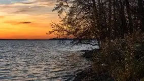 Zachód słońca nad jeziorem Dargin, październik 2021 - zdjęcie 29