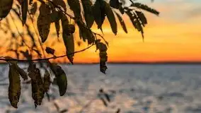 Zachód słońca nad jeziorem Dargin, październik 2021 - zdjęcie 30