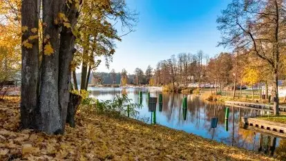 Jesienna i cicha śluza Guzianka I, Ruciane Nida