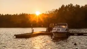 Zachód słońca i jesienne Ruciane Park  - zdjęcie 1