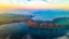 Wschód słońca nad jeziorami Niegocin i Grajewko w Bystrym - zdjęcie 36