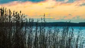 Wschód słońca nad jeziorem Święcajty, listopad 2021 r. - zdjęcie 3