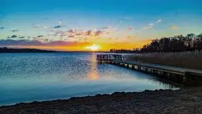 Wschód słońca nad jeziorem Święcajty, listopad 2021 r. - zdjęcie 20