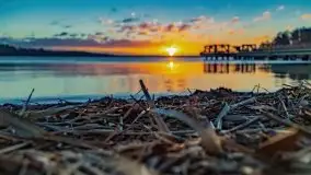 Wschód słońca nad jeziorem Święcajty, listopad 2021 r. - zdjęcie 26