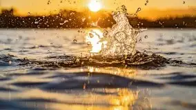 Zachód słońca nad jeziorem Tajty, widoczny z Pięknej Góry - zdjęcie 32