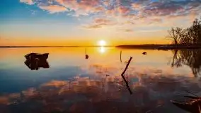 Grudniowy wschód słońca nad jeziorem Niegocin - zdjęcie 54