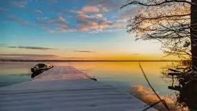 Grudniowy wschód słońca nad jeziorem Niegocin - zdjęcie 35