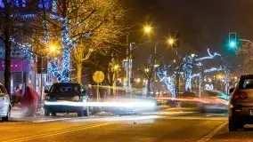 Nocne Giżycko gotowe na święta, grudzień 2021 - zdjęcie 12