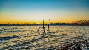 Zachód słońca nad jeziorem Święcajty, grudzień 2021 r. - zdjęcie 26