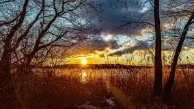 Grudniowy zachód słońca nad jeziorem Kisajno 2021 - zdjęcie 7