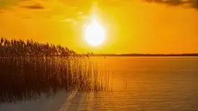 Wschód słońca nad jeziorem Niegocin, krzyż św. Brunona - zdjęcie 24