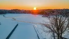 Zimowy wschód i południe w Strandzie nad jeziorem Kisajno - zdjęcie 7
