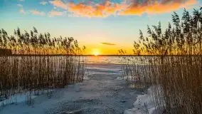 Wschód słońca nad jeziorem Łabap w Radziejach - zdjęcie 4