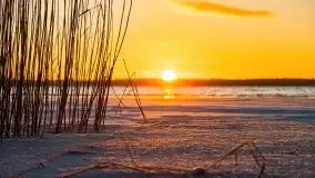 Wschód słońca nad jeziorem Łabap w Radziejach - zdjęcie 6