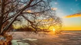 Wschód słońca nad jeziorem Łabap w Radziejach - zdjęcie 25