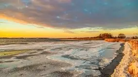 Wschód słońca nad jeziorem Łabap w Radziejach - zdjęcie 31