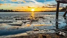 Zachód słońca nad jeziorem Bocznym, styczeń 2022 - zdjęcie 15