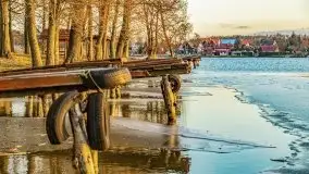 Zachód słońca nad jeziorem Bocznym, styczeń 2022 - zdjęcie 17