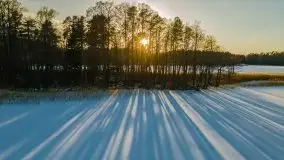 Zachód słońca przy wyspie Wydmińskiej, marzec 2021 r. - zdjęcie 5