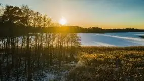 Zachód słońca przy wyspie Wydmińskiej, marzec 2021 r. - zdjęcie 17