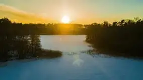 Zachód słońca przy wyspie Wydmińskiej, marzec 2021 r. - zdjęcie 23